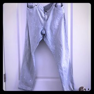 LOFT Relaxed Skinny Painter Jeans